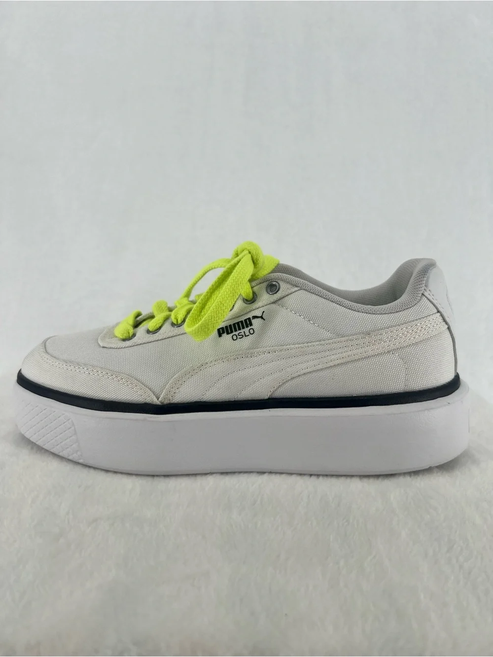 Puma Oslo Maja “Summer” Canvas In White  Platform Sneakers Sz 7.5 Blokecore